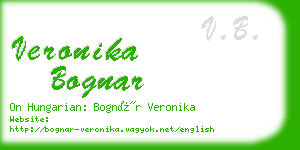 veronika bognar business card